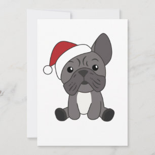French Bulldog Christmas Snow Winter Animals Holiday Card