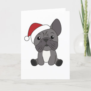 French Bulldog Christmas Snow Winter Animals Holiday Card