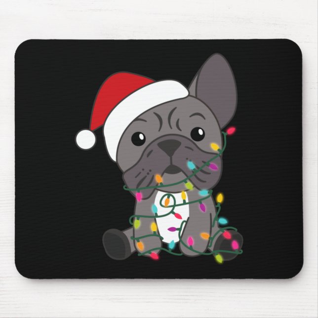 French Bulldog Christmas Snow Winter Animals  Mouse Mat (Front)