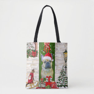 French Bulldog Christmas Tote Bag