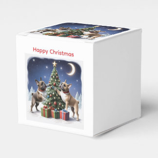 French Bulldog Christmas Tree Bulldog Favour Box