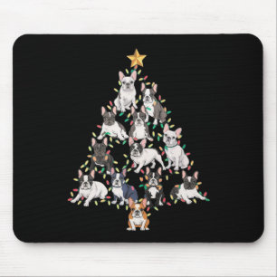 French Bulldog Christmas Tree Frenchie Dog Xmas Pa Mouse Mat