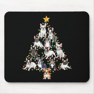 French Bulldog Christmas Tree Frenchie Dog Xmas Pa Mouse Mat