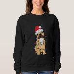 French Bulldog Christmas Tree Light Santa Dog Xmas Sweatshirt<br><div class="desc">French Bulldog Christmas Tree Light Santa Dog Xmas Pyjamas</div>