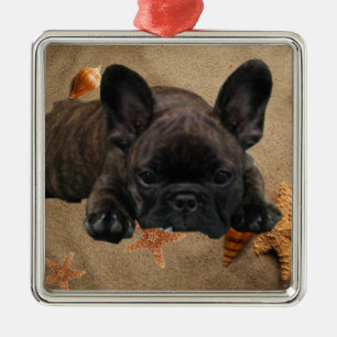 French bulldog Christmas tree ornament