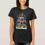 French Bulldog Christmas Tree Santa Hat Decoration T-Shirt<br><div class="desc">French Bulldog Christmas Tree Santa Hat Decorations Xmas</div>