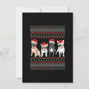 French Bulldog Christmas Ugly Frenchie Mum Xmas Invitation