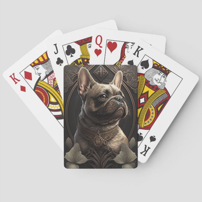  French BullDog Classic Playing Cards (Back)