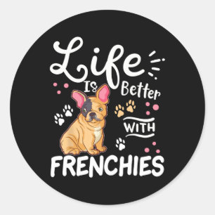 French Bulldog Classic Round Sticker