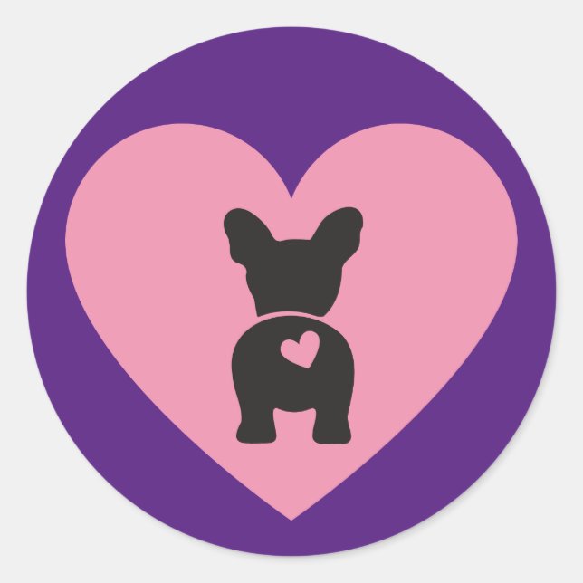 French Bulldog Classic Round Sticker (Front)