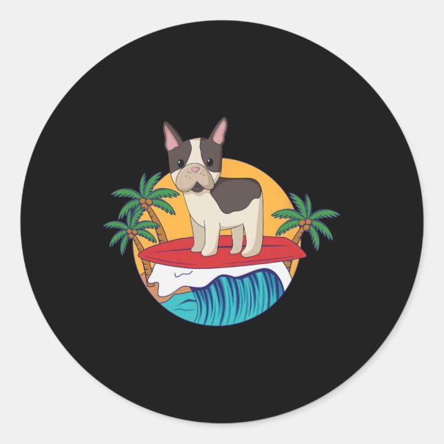 French Bulldog  Classic Round Sticker (Front)