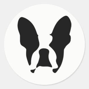 French bulldog classic round sticker