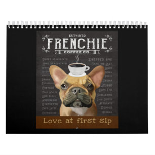 French Bulldog Coffee Calendar