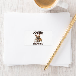 French Bulldog Coffee Frenchie Dog Label