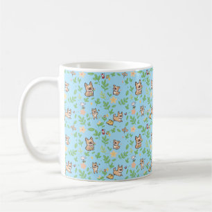 French Bulldog Coffee Mug Spring Floral Kawaii