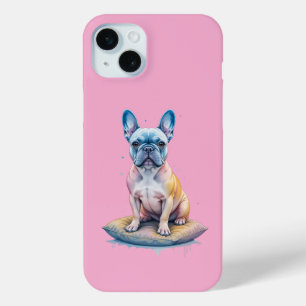 French Bulldog Colorful and Artistic iPhone 15 Mini Case