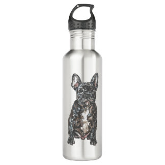 french bulldog colour 710 ml water bottle