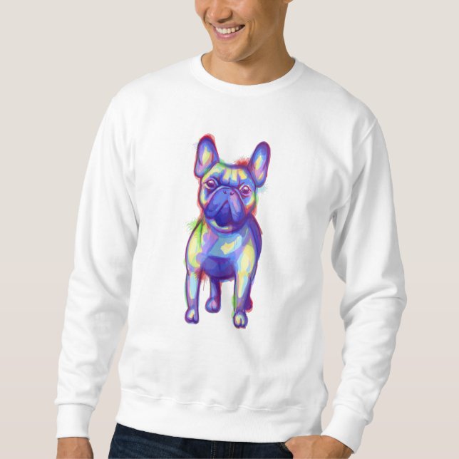 French Bulldog Colourful Sweatshirt (Front)