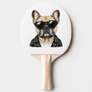 French Bulldog Cool Dog Graphic Ping Pong Paddle