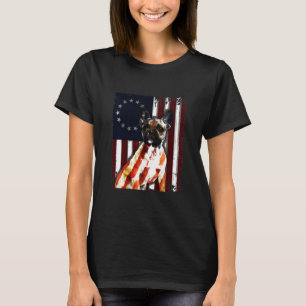 French Bulldog Costume Us American Flag T-Shirt