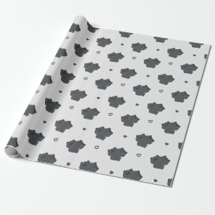 French Bulldog Couple Wrapping Paper