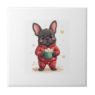 French Bulldog Cozy Cocoa Tile