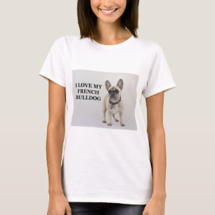 french-bulldog-cream love w pic T-Shirt
