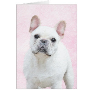 French Bulldog (Cream/White) Painting - Dog Art
