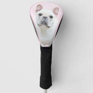 French Bulldog (Cream/White) Painting - Dog Art Golf Head Cover