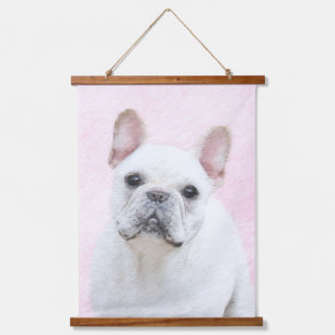 French Bulldog (Cream/White) Painting - Dog Art Hanging Tapestry