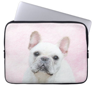French Bulldog (Cream/White) Painting - Dog Art Laptop Sleeve