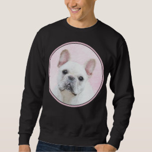 French Bulldog (Cream/White) Painting - Dog Art Sweatshirt
