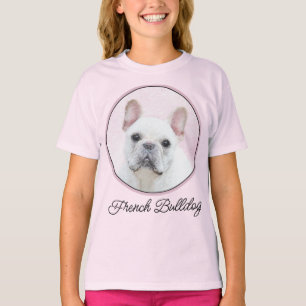 French Bulldog (Cream/White) Painting - Dog Art T- T-Shirt