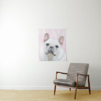 French Bulldog (Cream/White) Painting - Dog Art