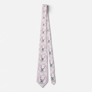 French Bulldog (Cream/White) Painting - Dog Art Tie