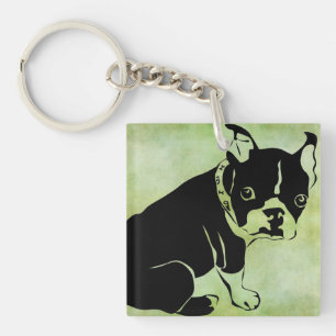 FRENCH BULLDOG CUSTOM NAME Acrylic Keychain