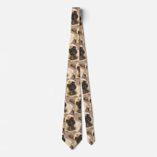 French Bulldog Cute Dog Pet Animal Art Tie