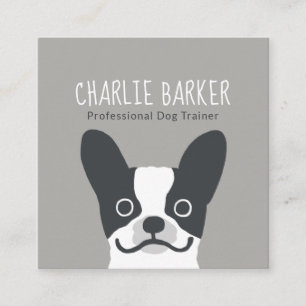 French Bulldog   Cute Dog   Pet Care Square Business Card