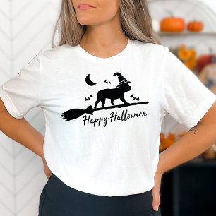 French Bulldog Cute Frenchie Broomstick Halloween T-Shirt