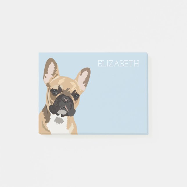 French Bulldog | Cute Frenchie Post-it Notes (Front)