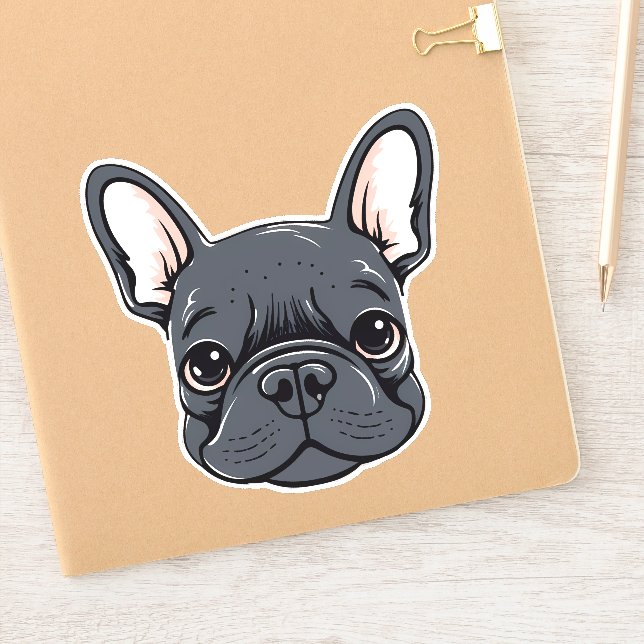 French Bulldog Cute Frenchie Puppy Face Contour (Notebook)