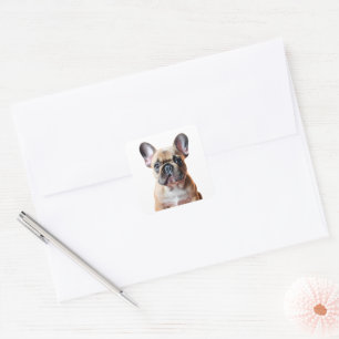 French Bulldog Cute Puppy Dog Pet Frenchie Square Sticker