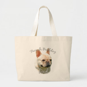 French Bulldog Dad 2 Large Tote Bag