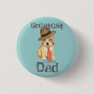 French Bulldog Dad 3 Cm Round Badge