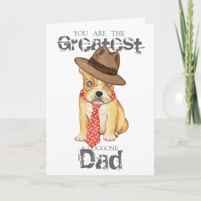 French Bulldog Dad Card (Front)