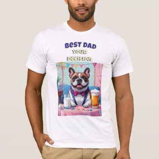French Bulldog Dad Fatherˋs Day T-Shirt