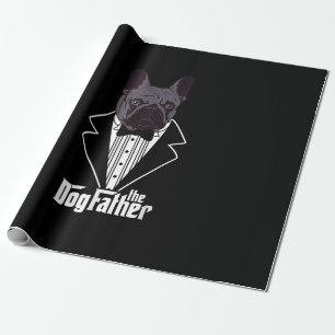 French Bulldog Dad Frenchie Papa Gift Wrapping Paper