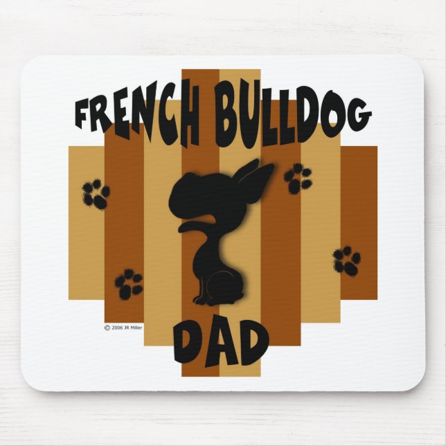 French Bulldog Dad Mousepad (Front)