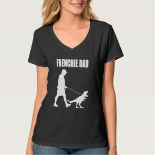 French Bulldog Dad Trex Dinosaur Frenchie Dog Owne T-Shirt