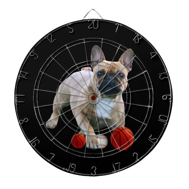 French bulldog dartboard (Front)